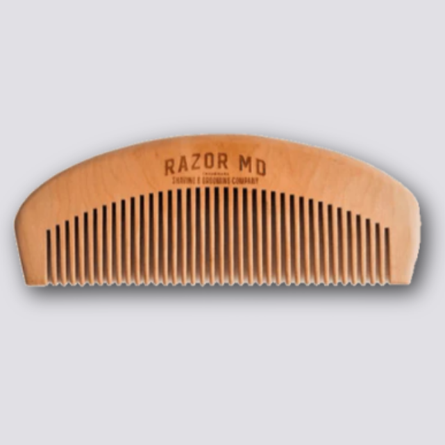 Wooden Beard Comb by Razor MD