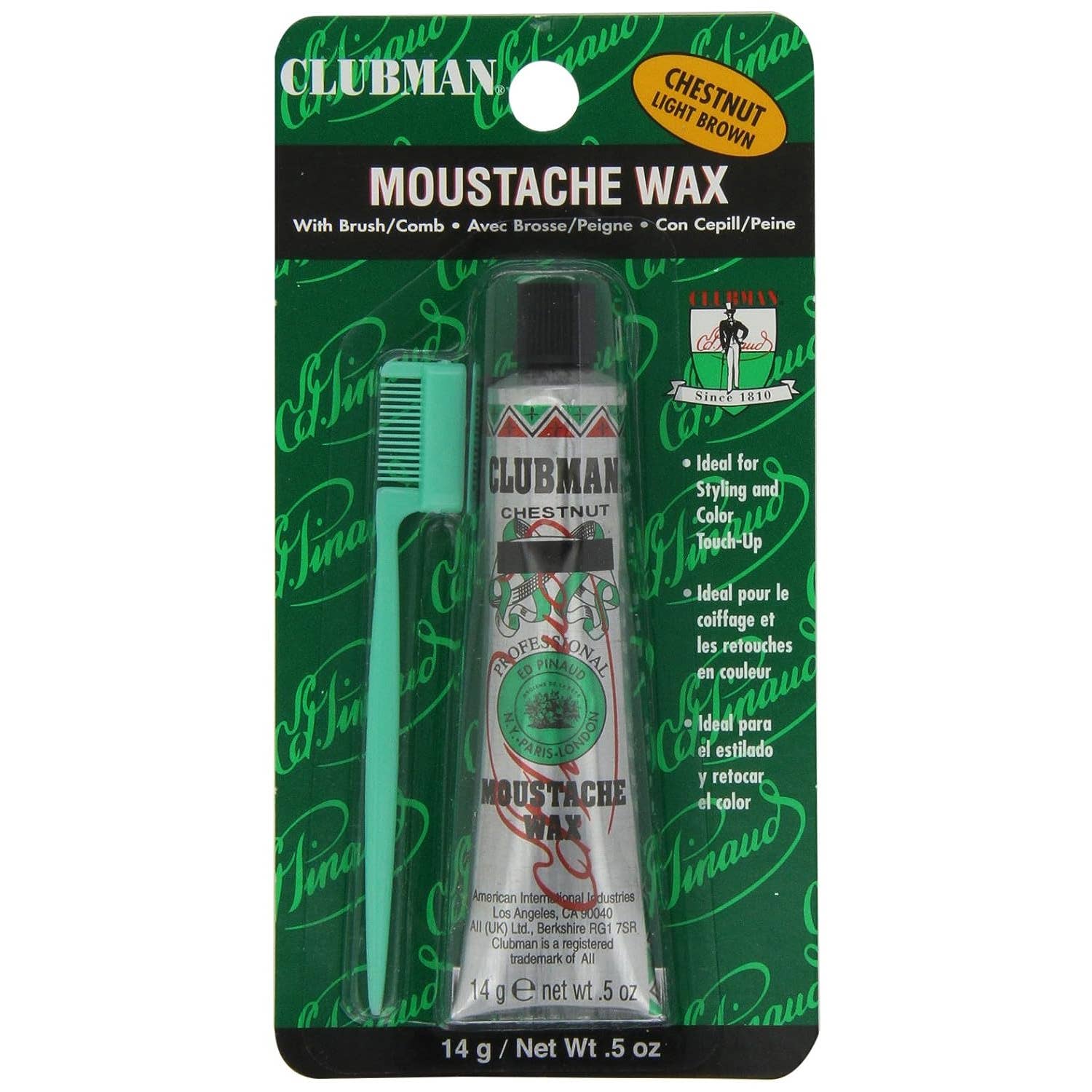 Clubman Moustache Wax - Chestnut