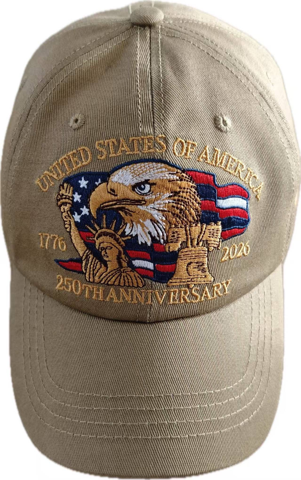 I Love My Freedom - United States - 250th Anniversary Tan Hat - 4478