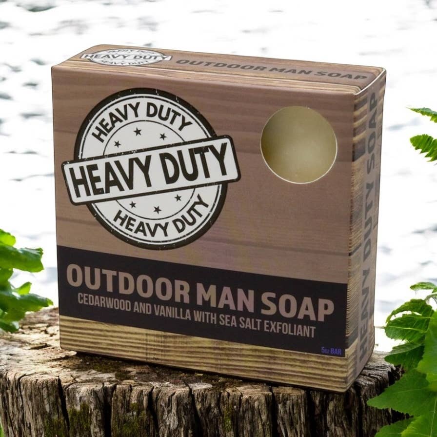 Seriously Shea Outdoor Man Heavy Duty Soap, Cedarwood & Vanilla