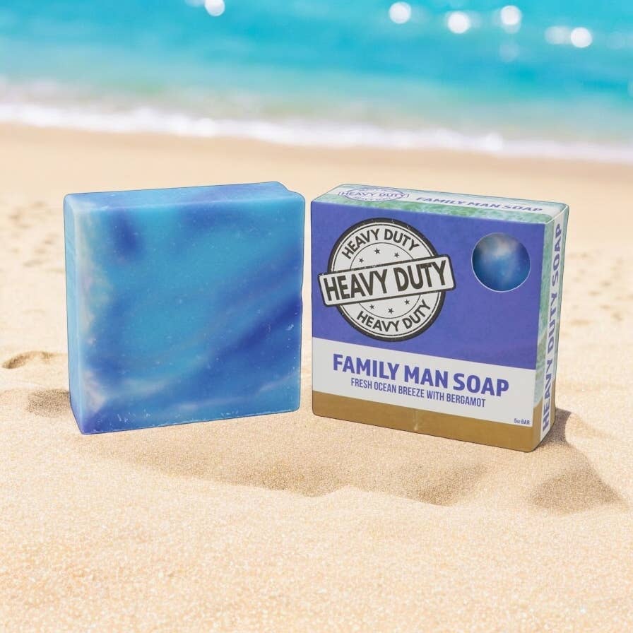 Seriously Shea Family Man Heavy Duty Soap, Ocean Breeze & Bergamot