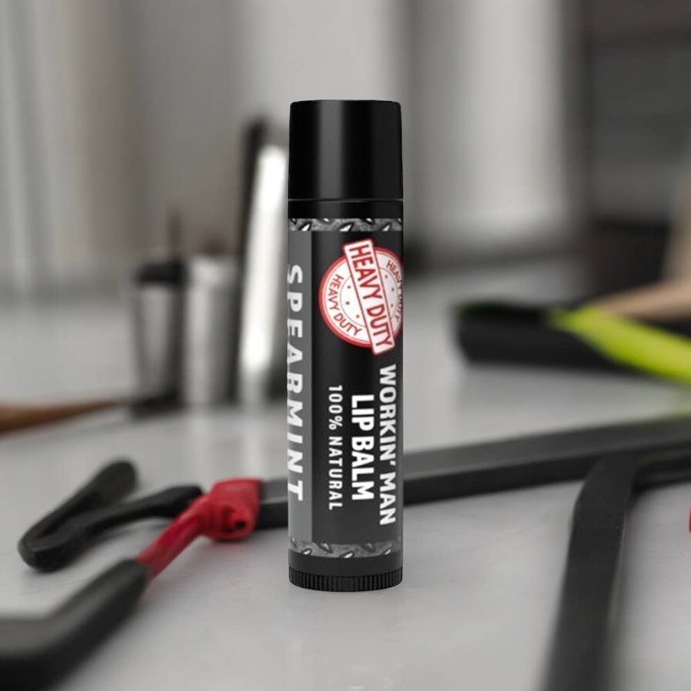 Seriously Shea Workin' Man Lip Balm Spearmint 100% Natural