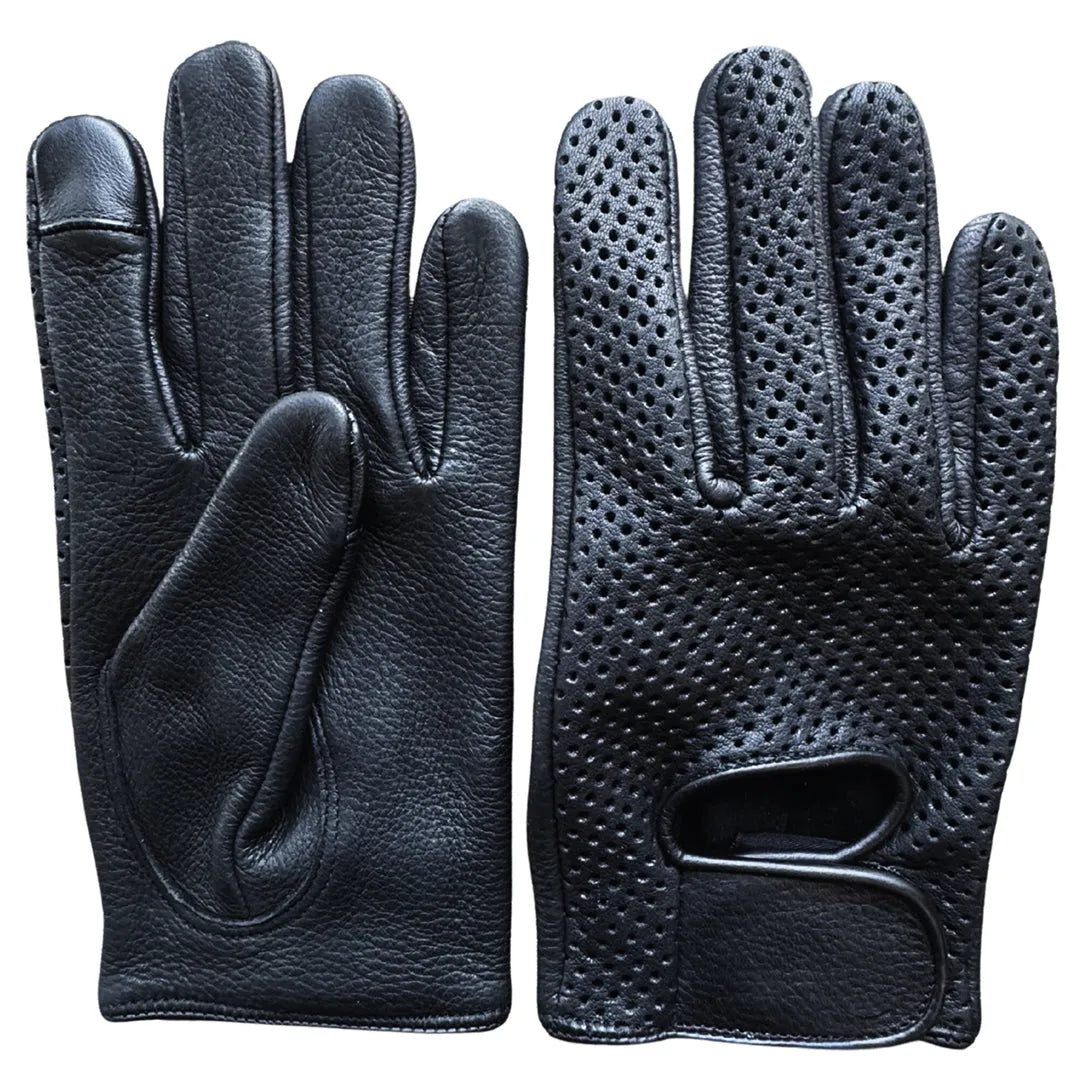 Legendary Deerskin Ventilated Driving Gloves with Touchscreen
