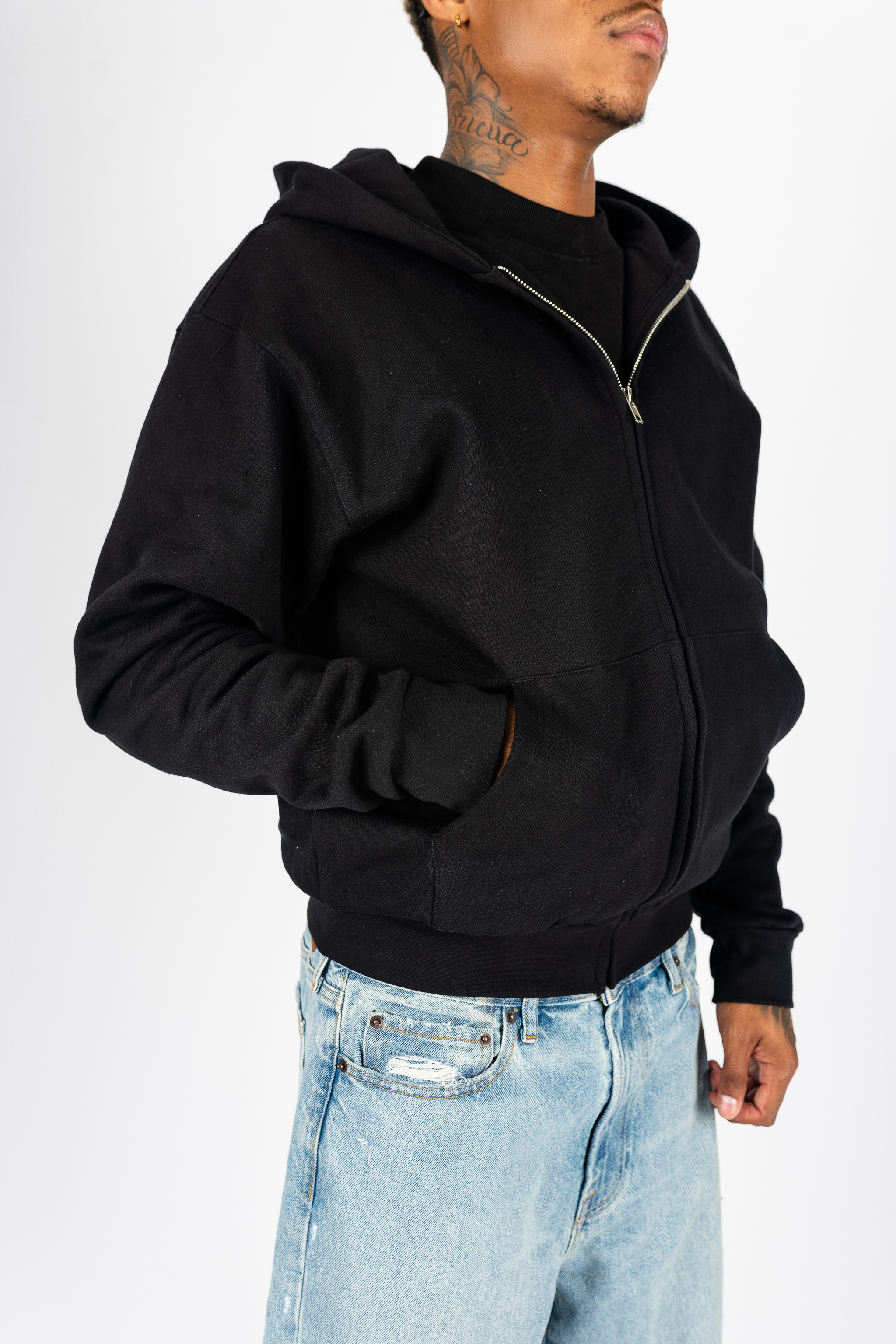 Heavyweight Boyfriend Zip Up Hoodie