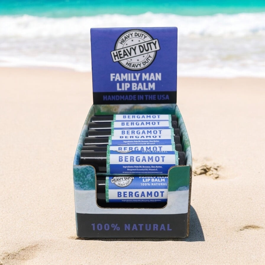 Seriously Shea Family Man Lip Balm Bergamot 100% Natural