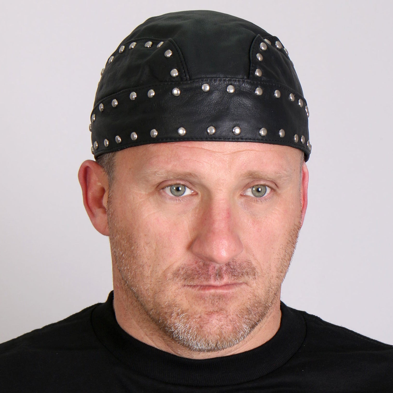 Hot Leathers Medium Weight Studded Leather Headwrap HWL1005