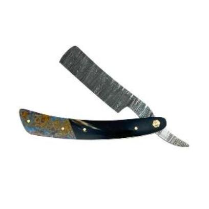 Damascus Steel Straight Razor in a Variety if Designs