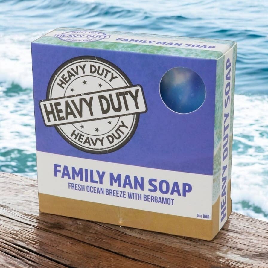 Seriously Shea Family Man Heavy Duty Soap, Ocean Breeze & Bergamot
