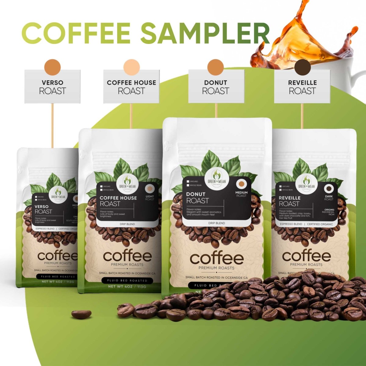 Green to Mean Coffee Sampler Pack