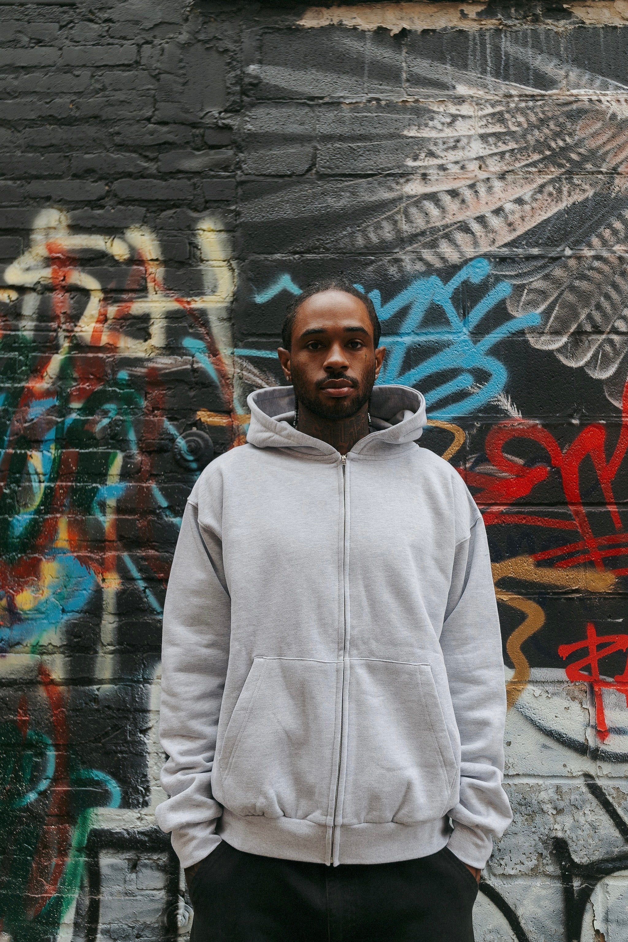 Heavyweight Boyfriend Zip Up Hoodie