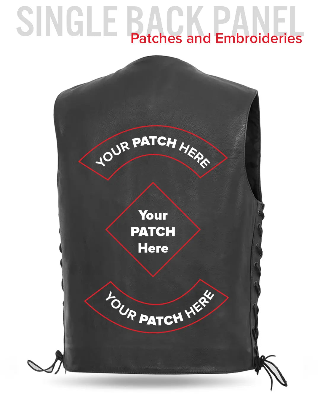 Rancher Men's Motorcycle Western Style Leather Vest