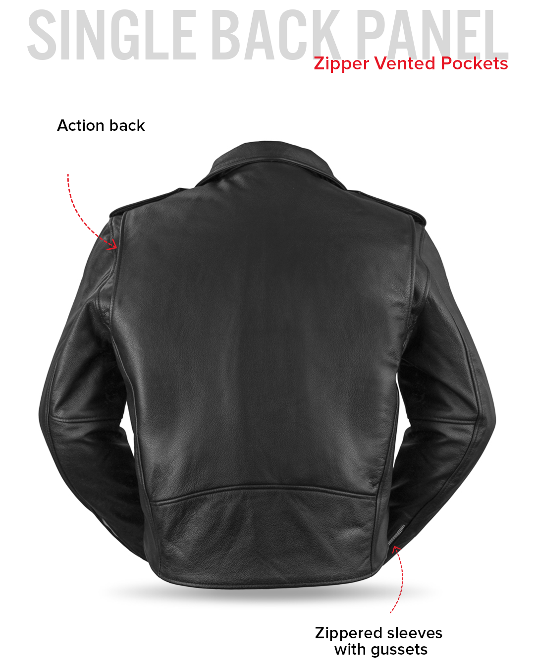 First Brand Superstar Men's Motorcycle Leather Jacket