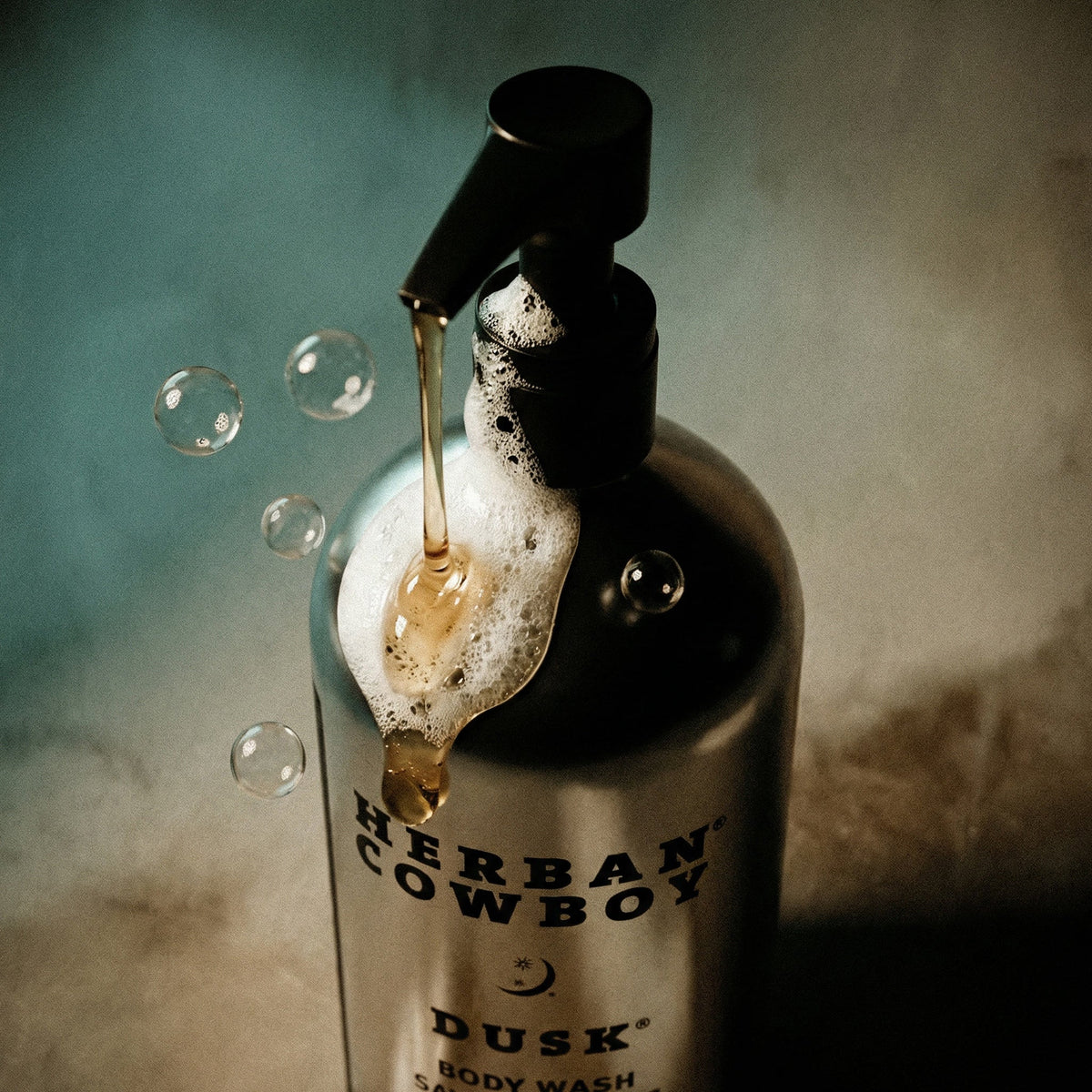 Dusk Body Wash Refillable Aluminum Pump by Herban Cowboy  Product visible