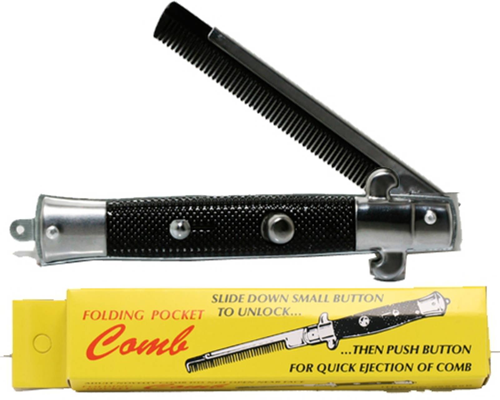 Folding Pocket Comb - Switchblade Style