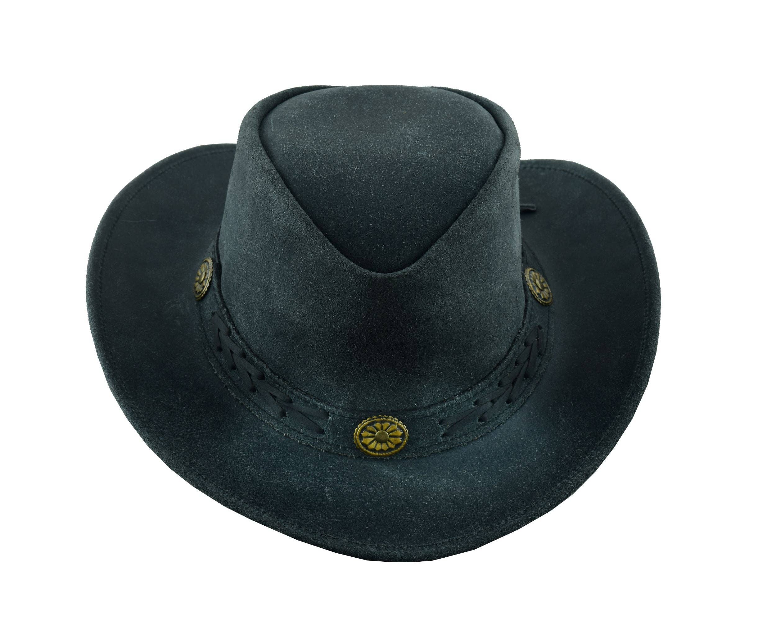 Western Leather Hat for Men and Women shapeable Sahara