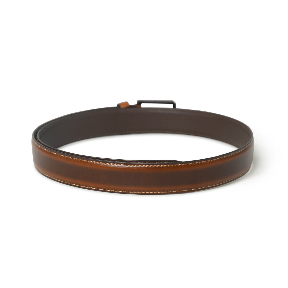 Cooper Caramel Leather Dress Belt back