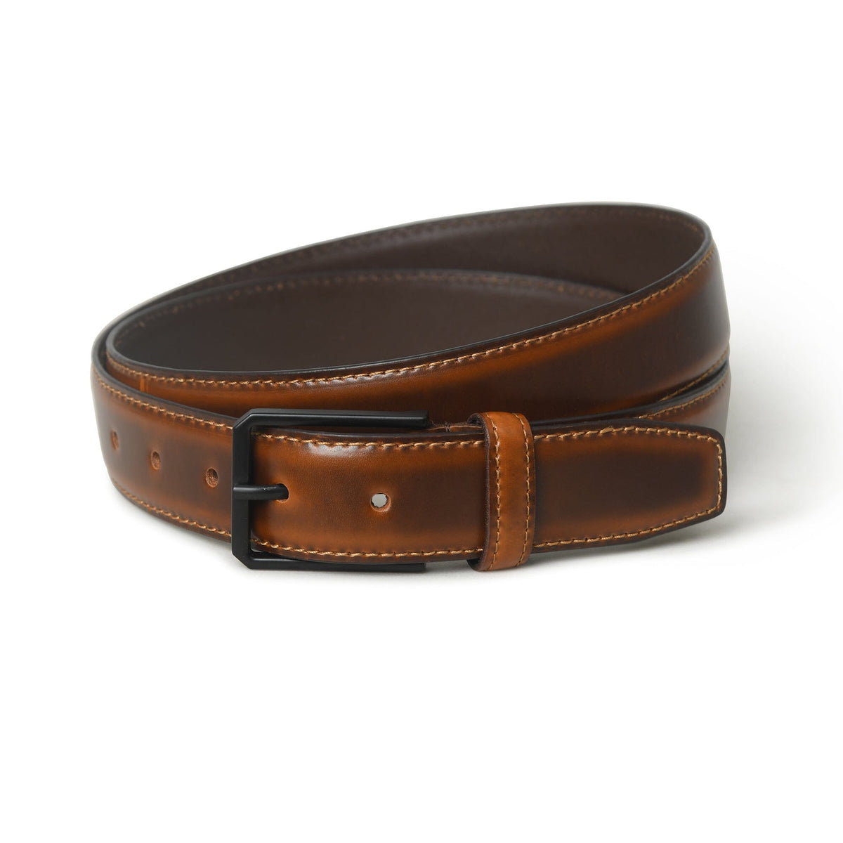 Cooper Caramel Leather Dress Belt alt fire