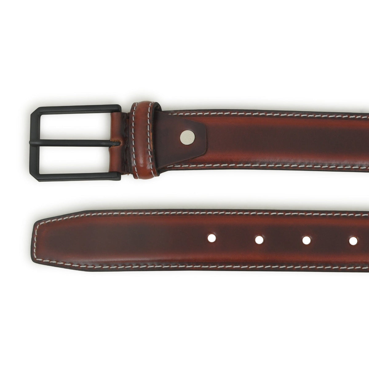 Wilson Buffalo Leather Handcrafted Belt showing buckle