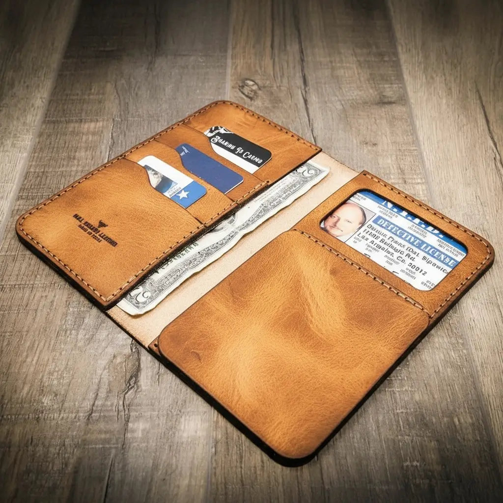 Police Badge Long Wallet