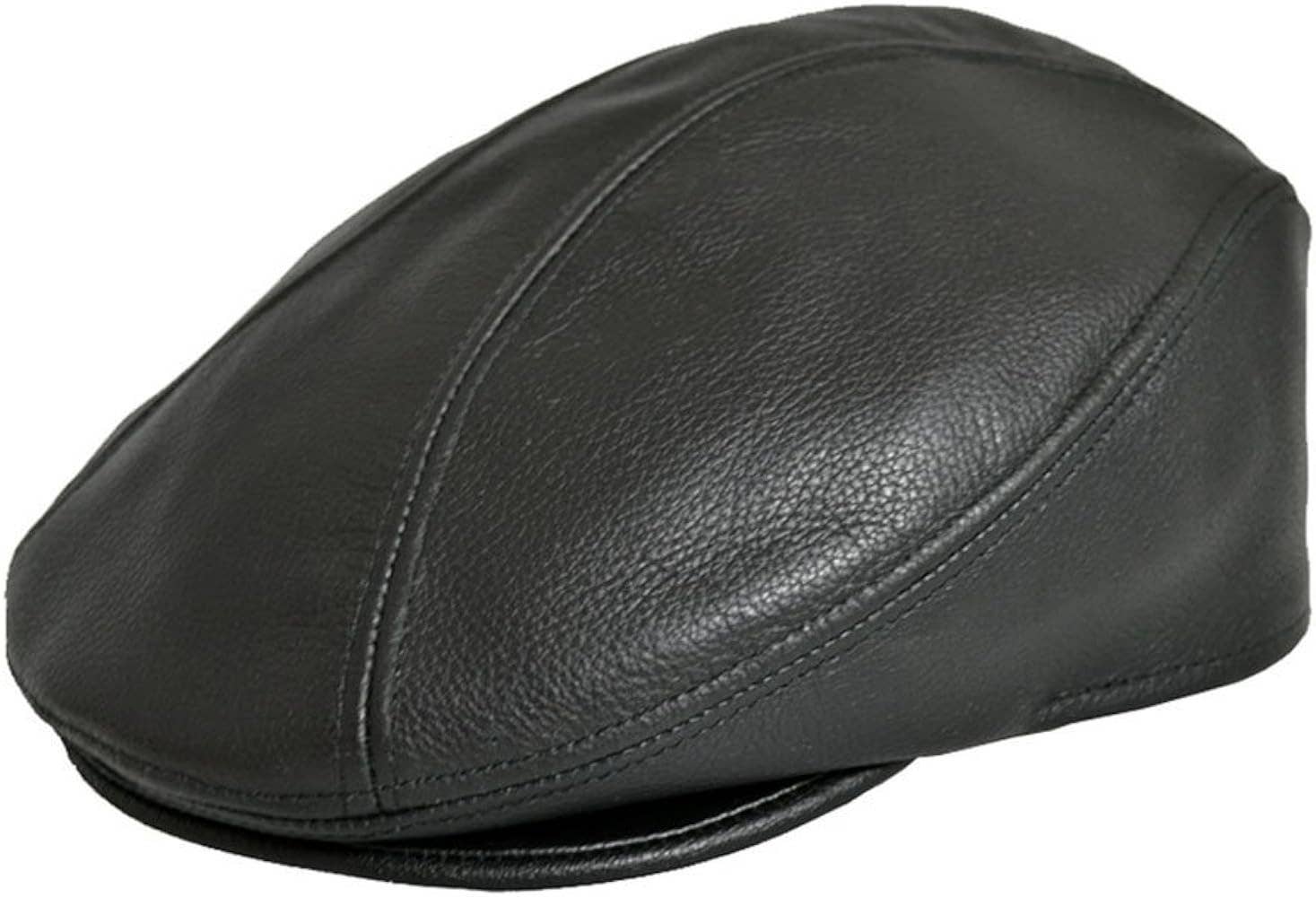 Real Cow Leather Ivy Flat Newsboy cap Gatsby Golf Hat Driver Cabbie