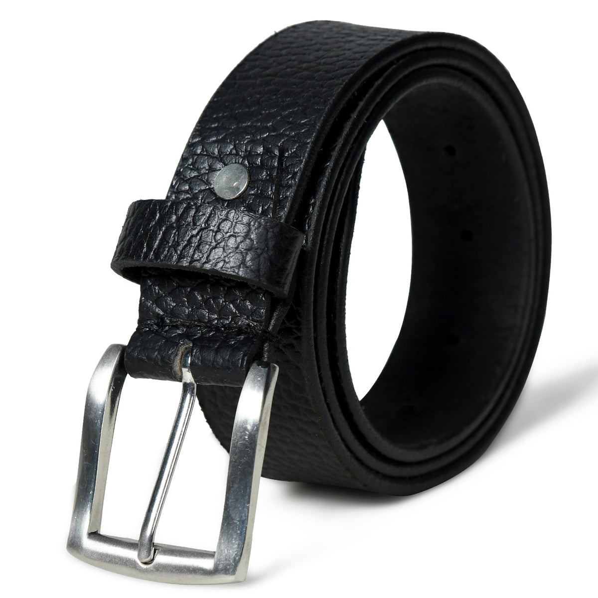 Nexus Black Leather Belt