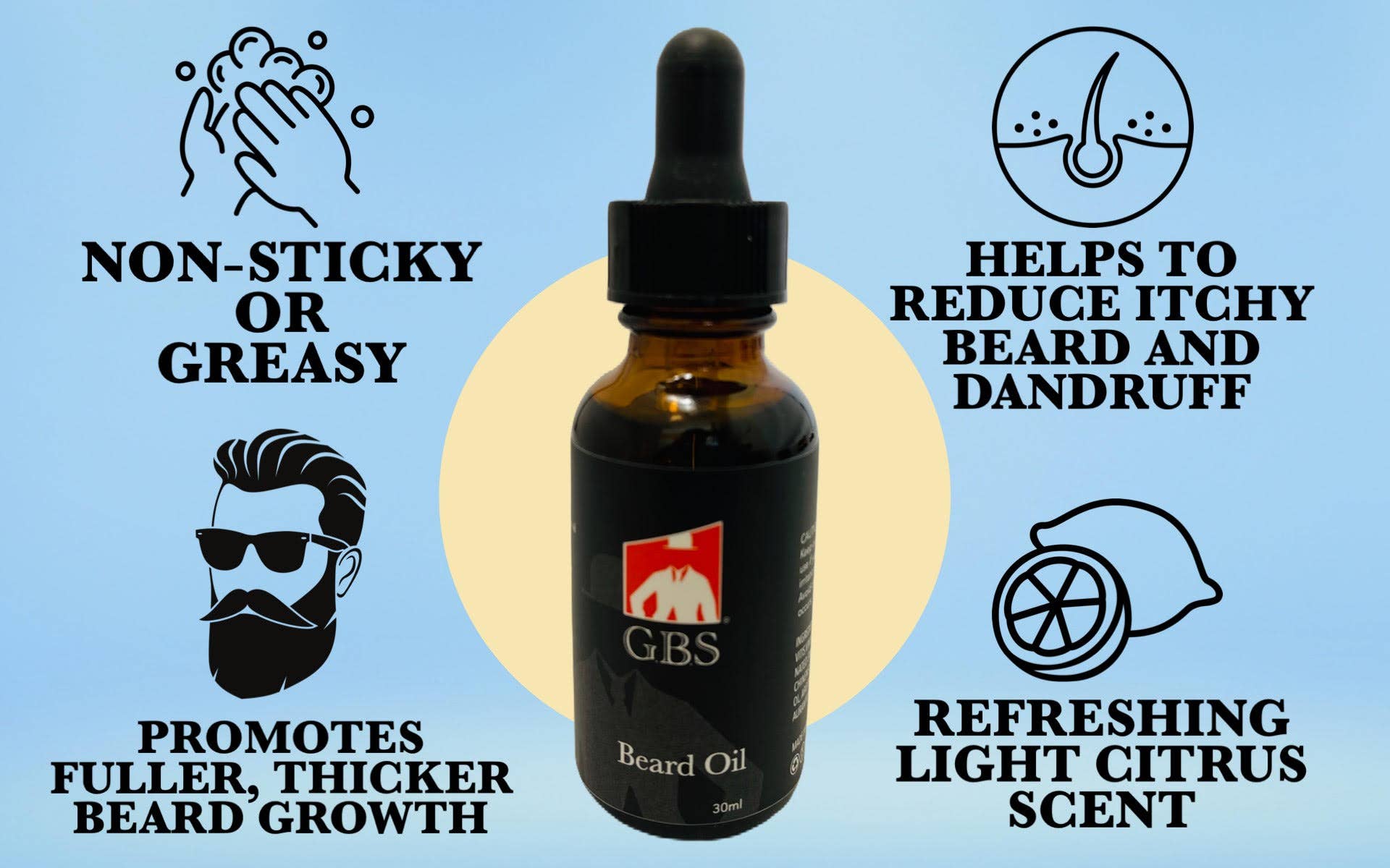 GBS Beard Growth Kit - Gents Fine Grooming Products