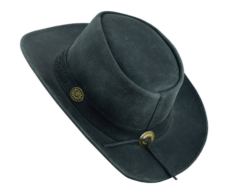 Western Leather Hat for Men and Women shapeable Sahara