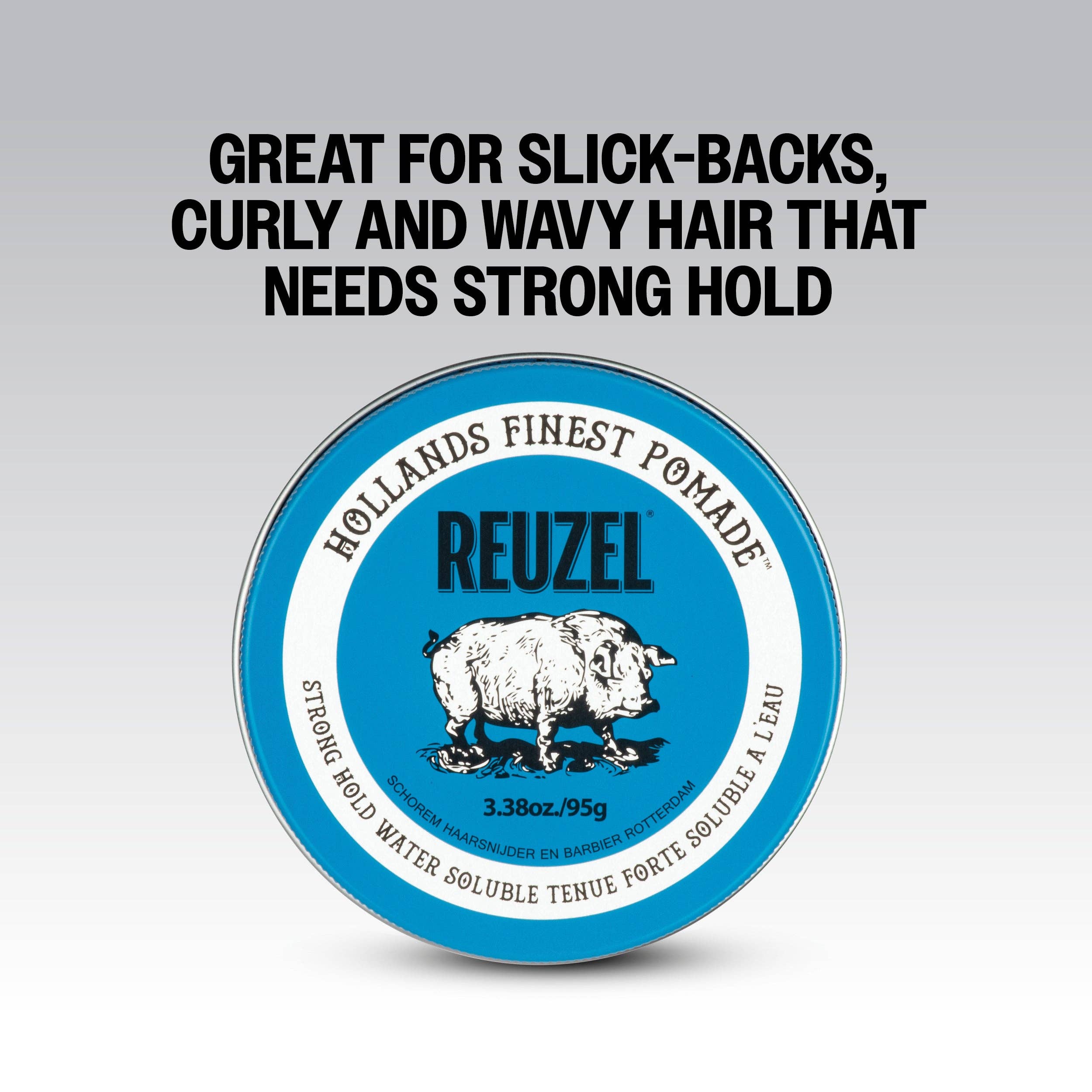 Reuzel Blue Strong Hold High Shine Water Soluble Pomade