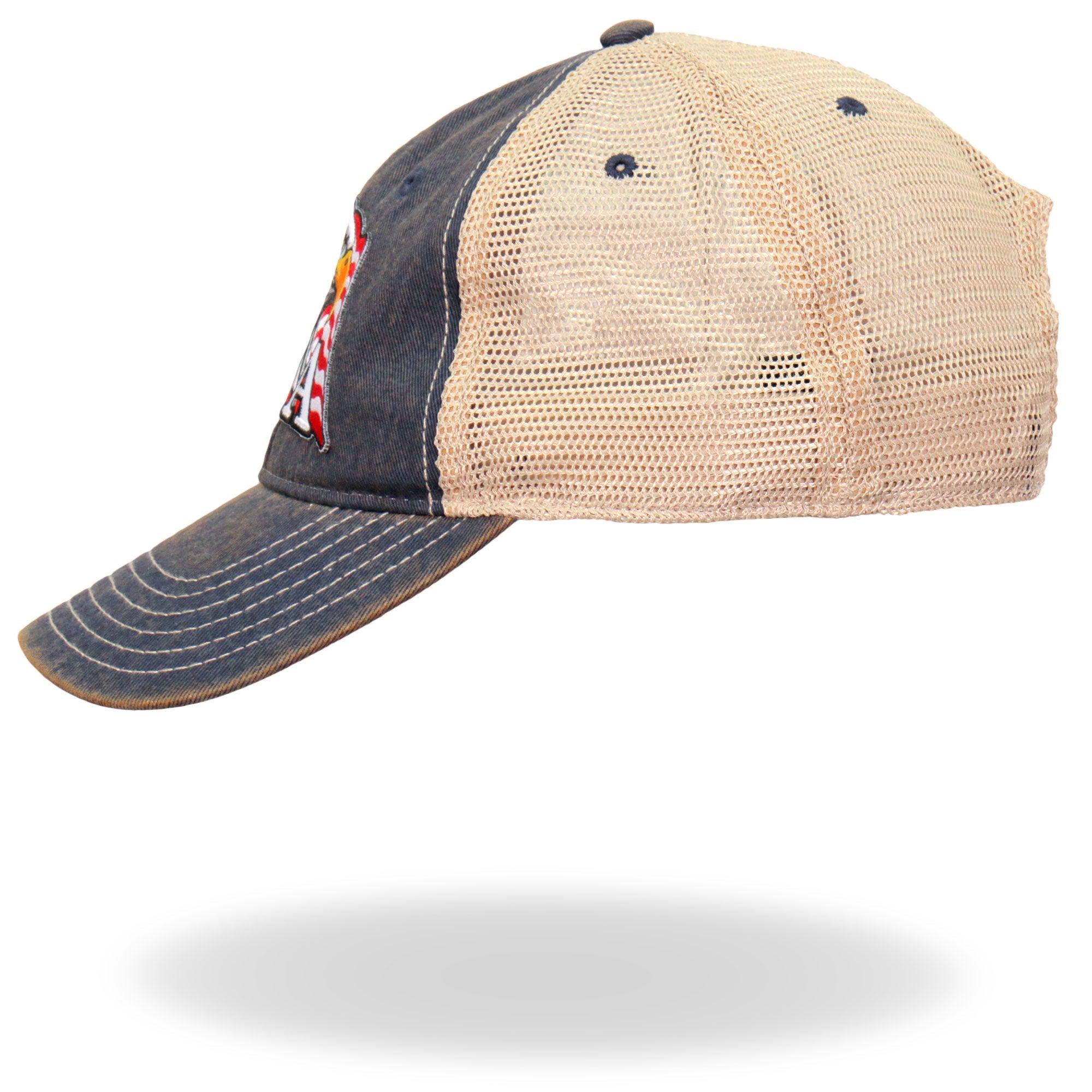 Hot Leathers GSH1023 USA, Eagle Head, and Flag Trucker Hat