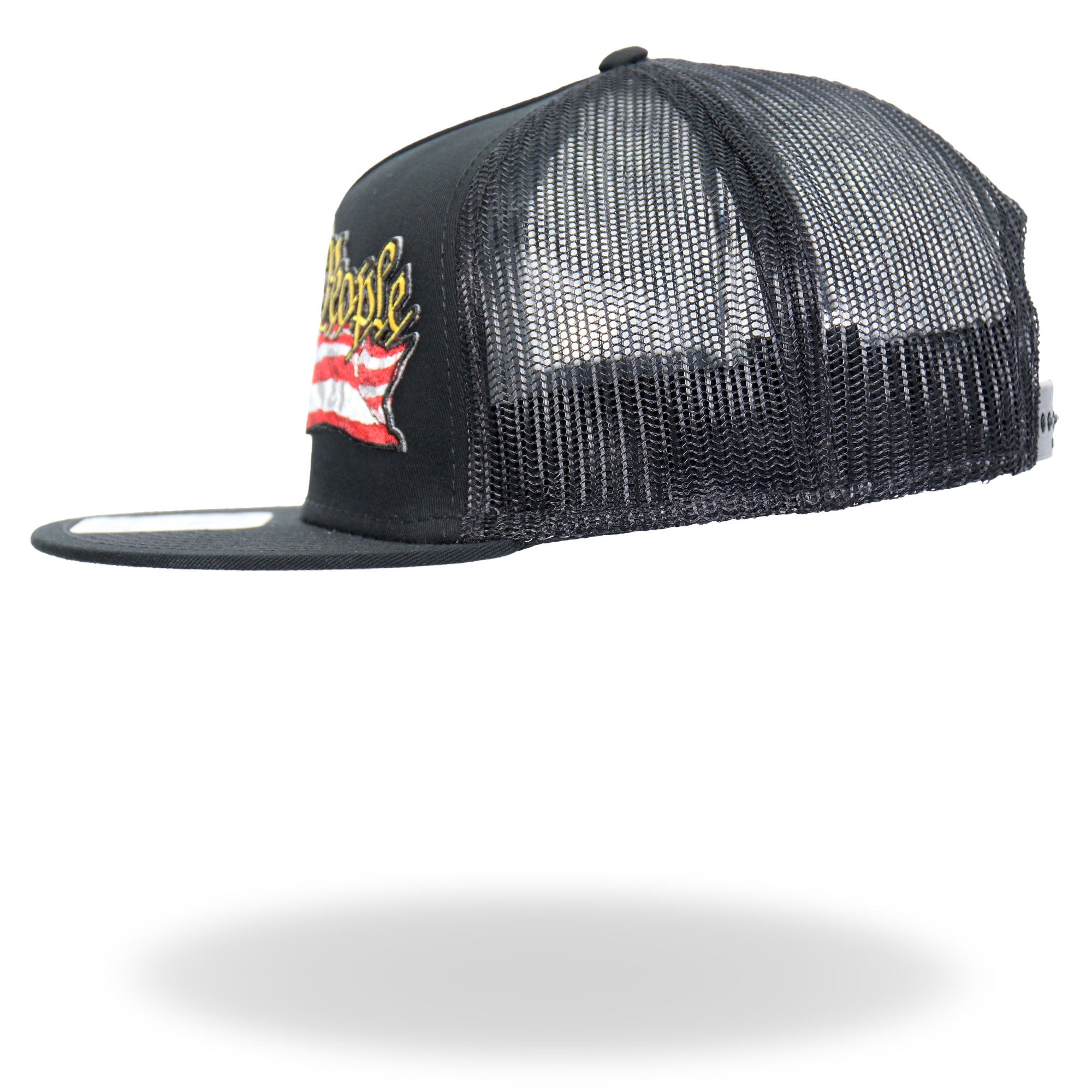 Hot Leathers We The People Snap Back Flat Brim Hat GSH2043