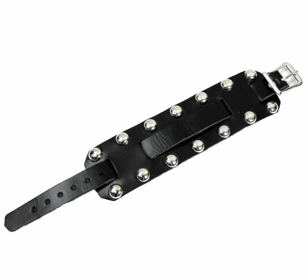 Dome Studded Wristband - Black