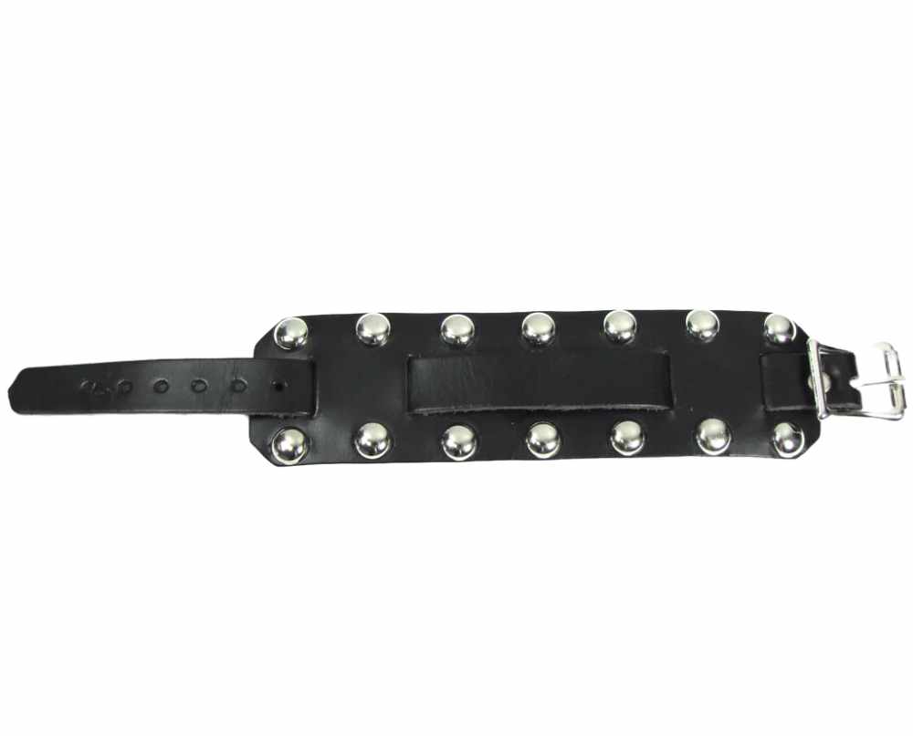 Dome Studded Wristband - Black