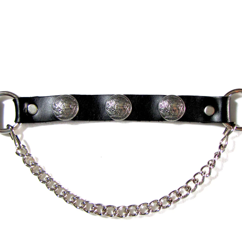 Boot Chain with 3 Buffalo Nickel Conchos