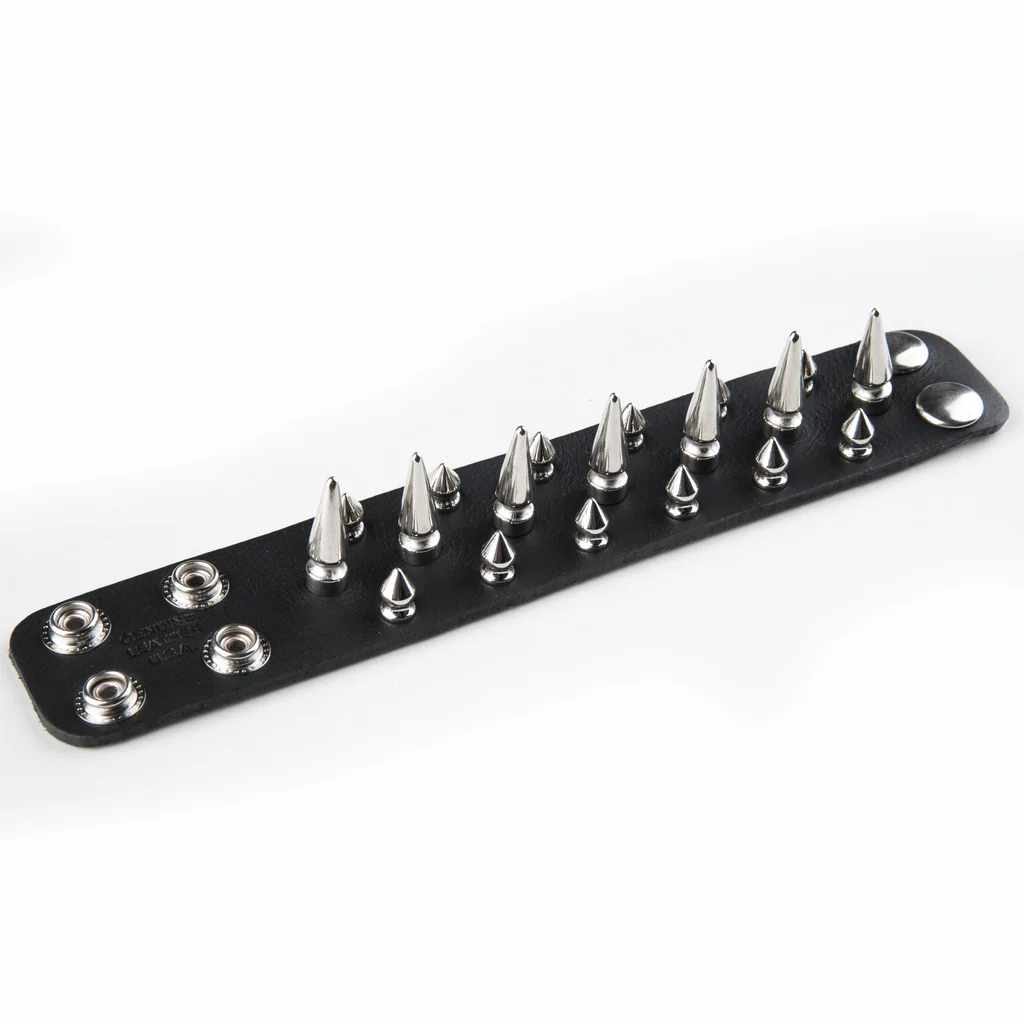 Wristband with Small and Large Spikes