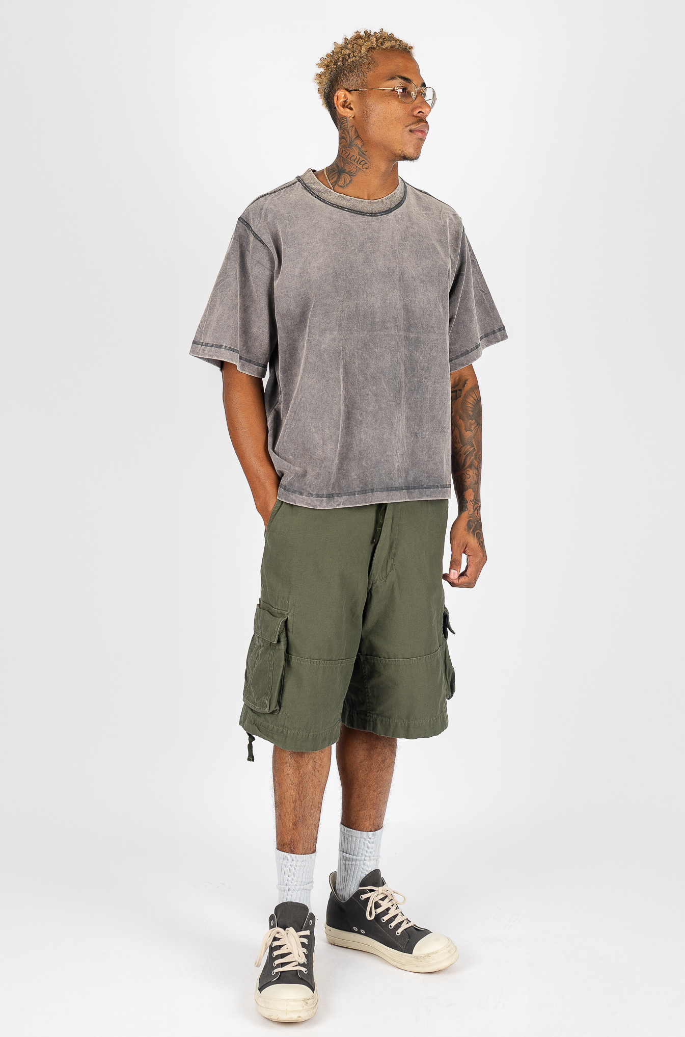 Vintage Utility Cargo Shorts