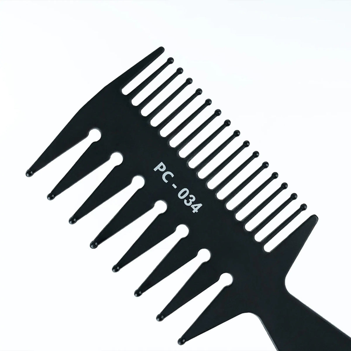 Percu Carbon Wide Tooth Comb #PC-034 closeup