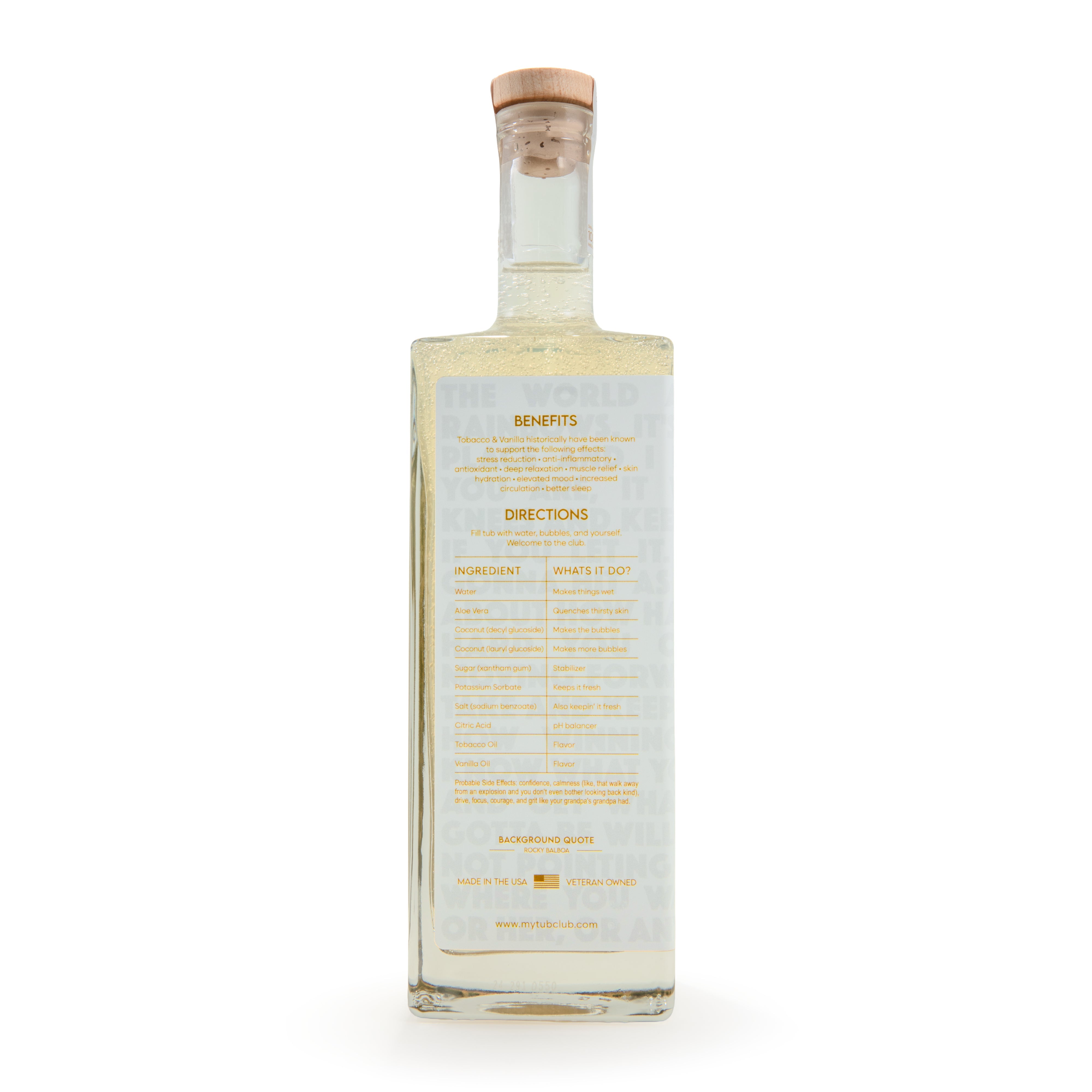 Tobacco Vanilla Bubble Bath for Men