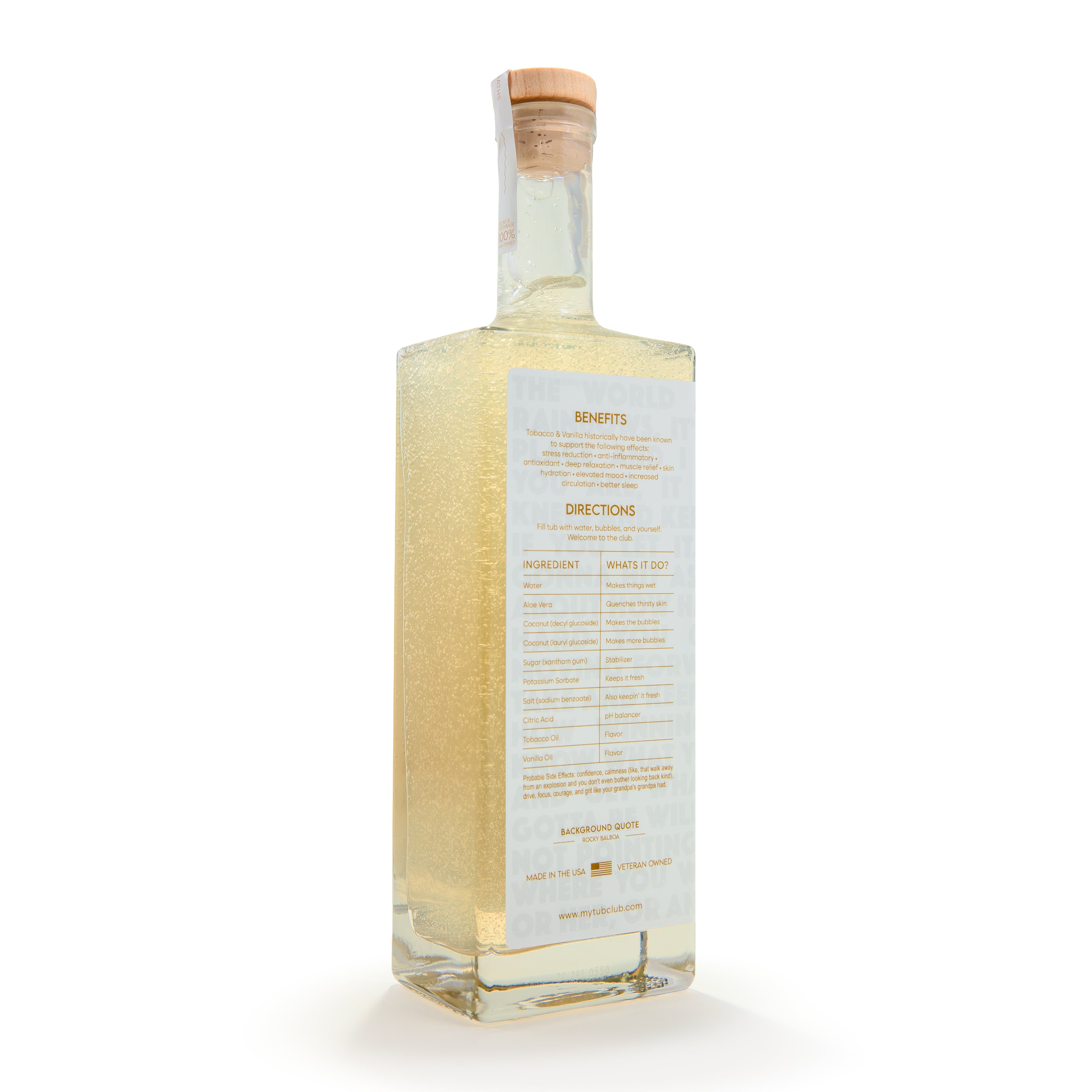 Tobacco Vanilla Bubble Bath for Men