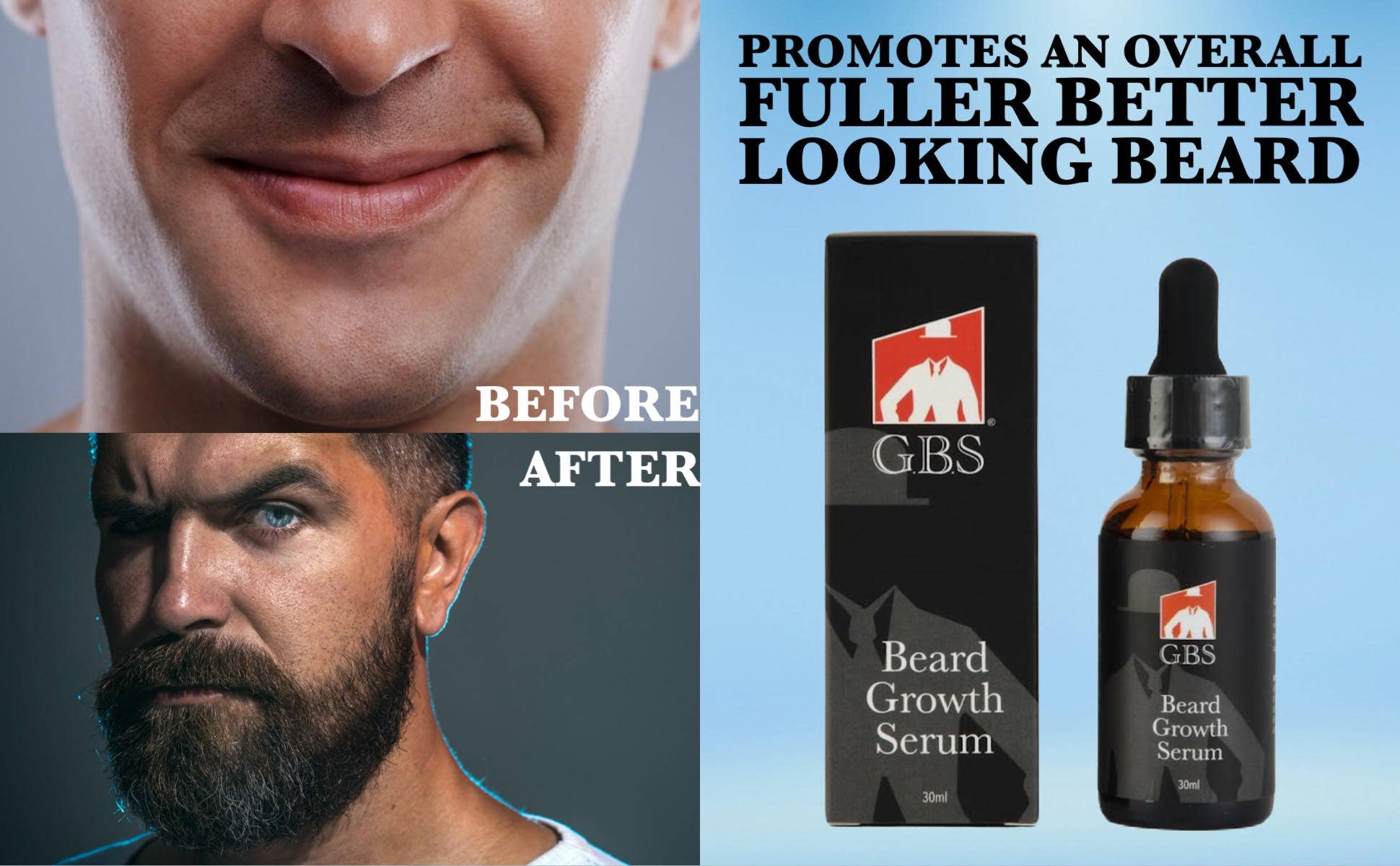 GBS Beard Growth Kit - Gents Fine Grooming Products