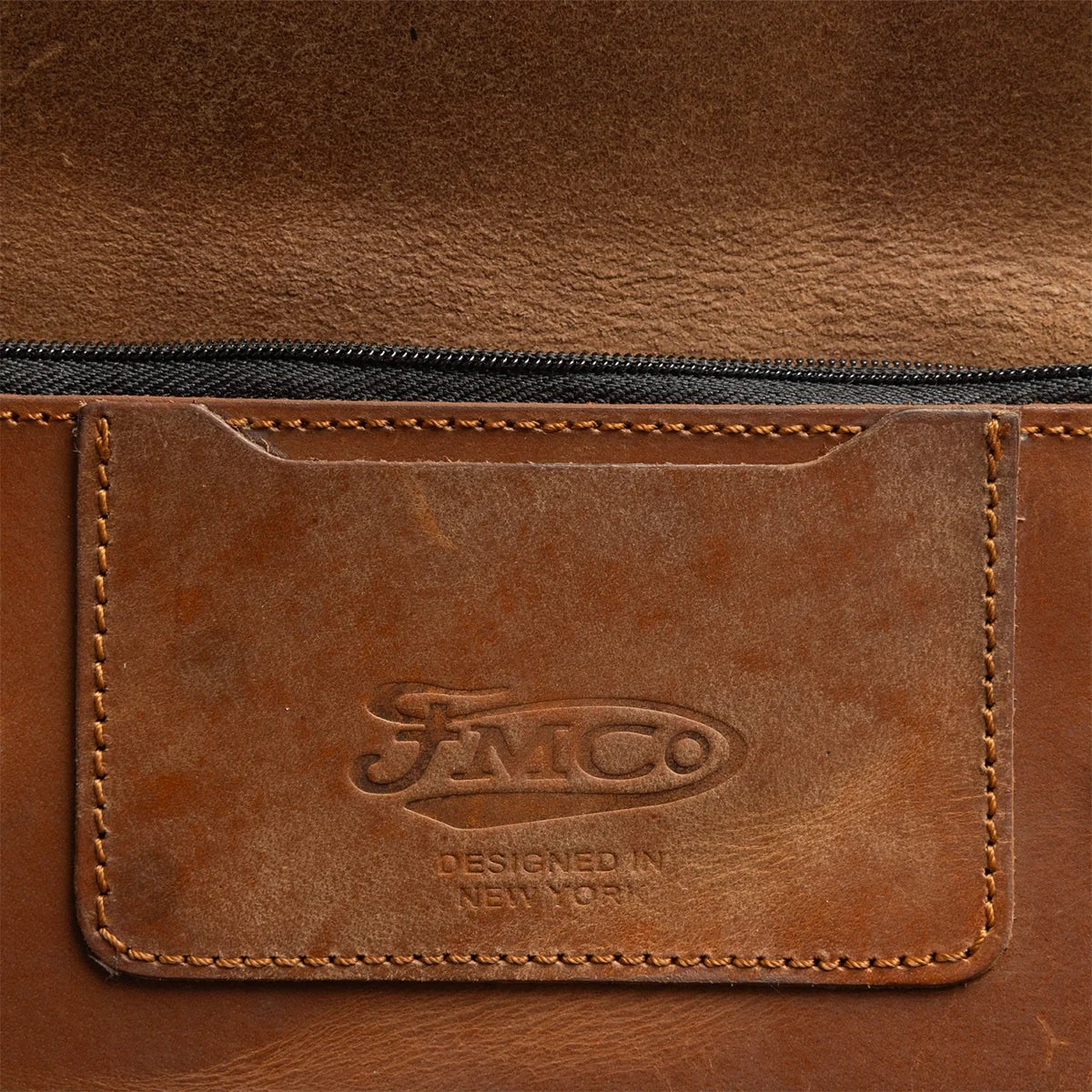 Large Vegetable Tanned Leather trucker Wallet with Chain