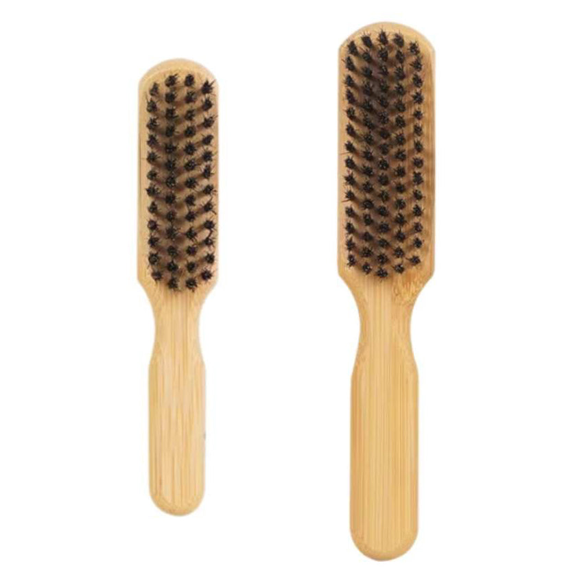 Bamboo Beard Brush Duo