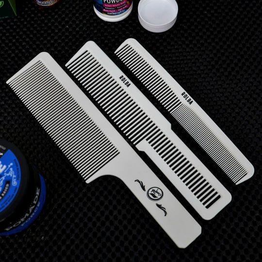 Rolda Barber Carbon Fiber Comb 3pk Kit