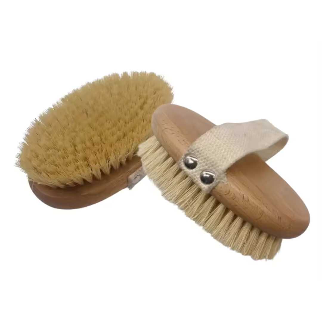 Beechwood Bath Brush with Natural Sisal Bristles