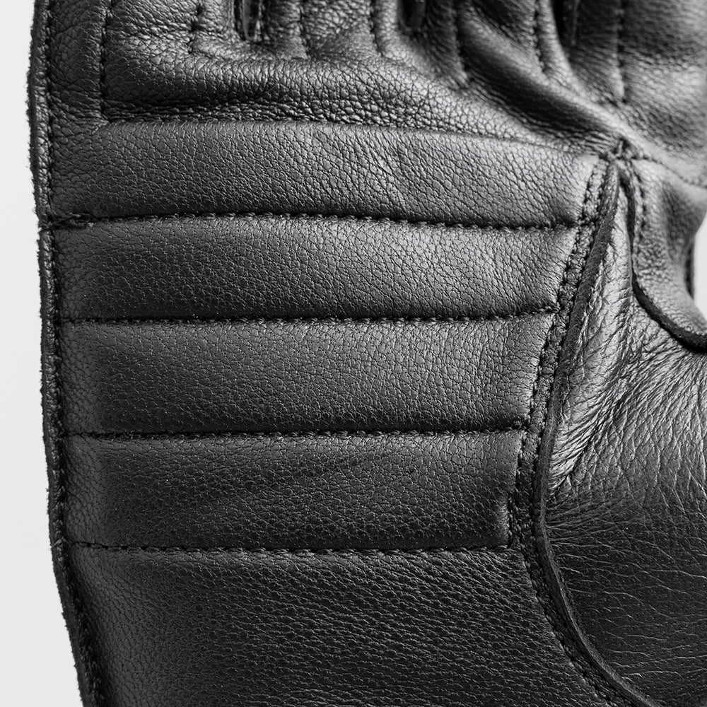 BodyGuard Men's Fingerless Deer Skin Motorcycle Glove