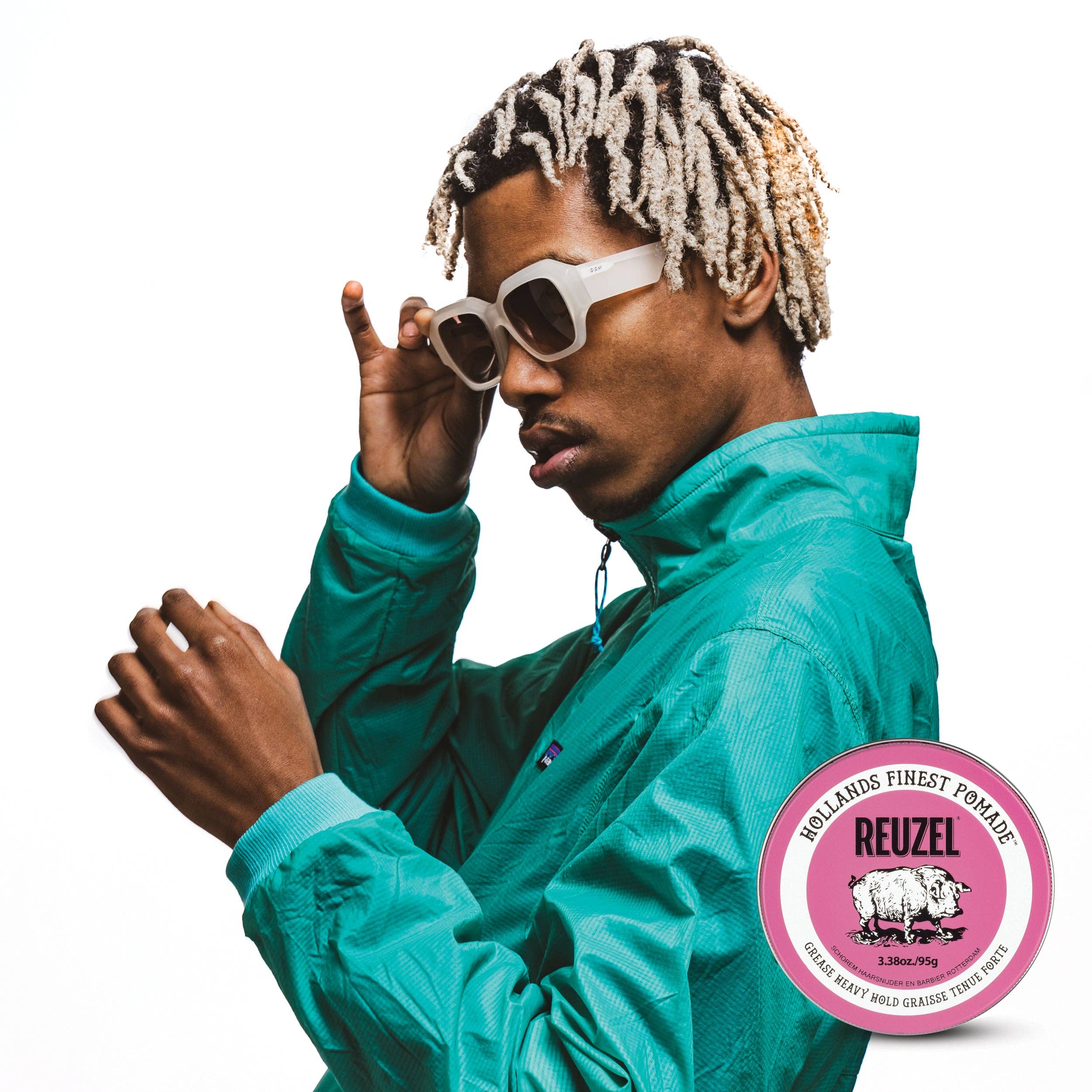 Reuzel Pink Pomade Grease Oil Based Medium Shine Strong Hold