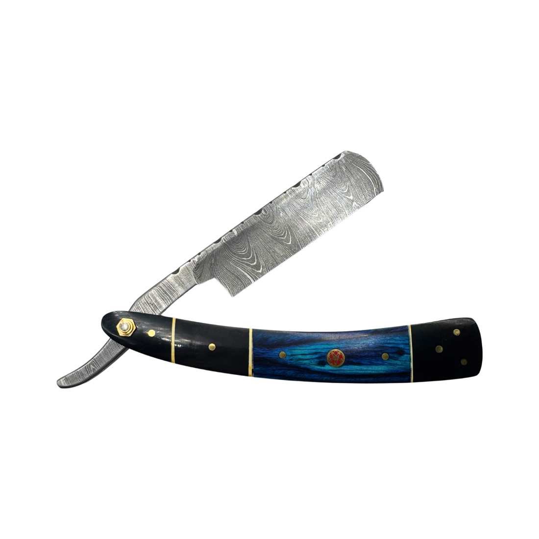 Damascus Steel Straight Razor in a Variety if Designs