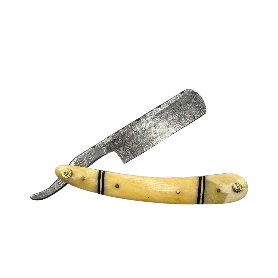 Damascus Steel Straight Razor in a Variety if Designs