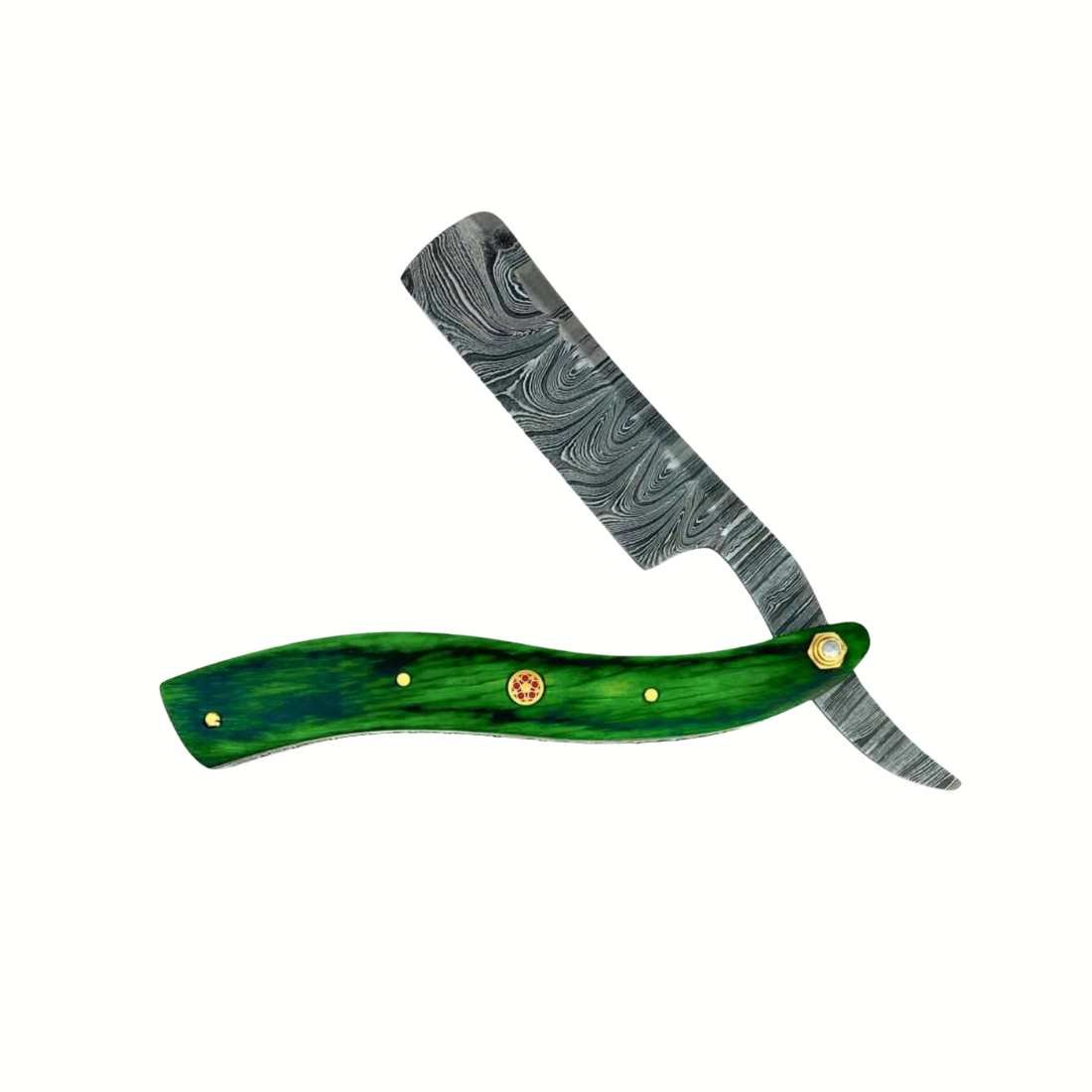 Damascus Steel Straight Razor in a Variety if Designs