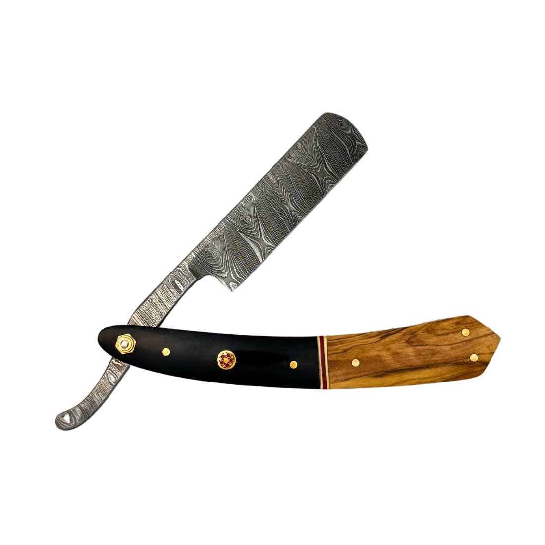 Damascus Steel Straight Razor in a Variety if Designs