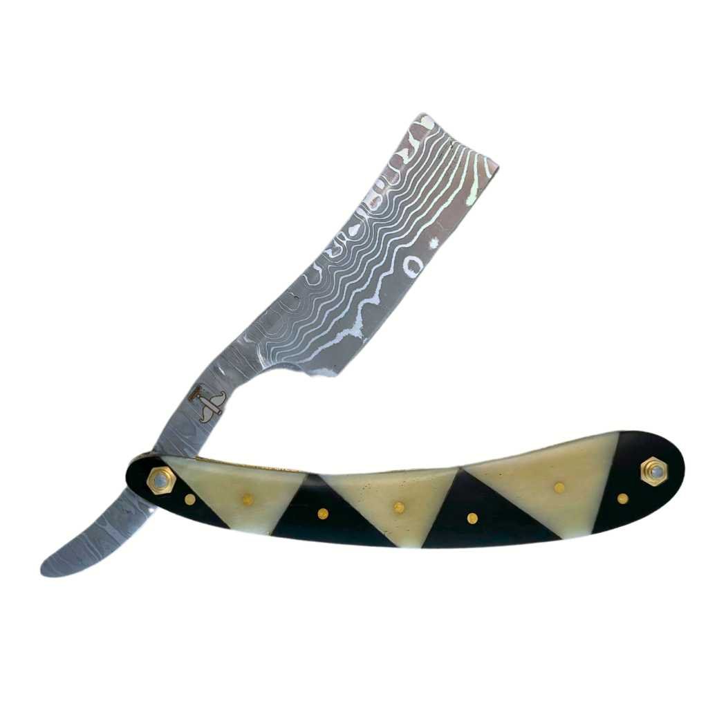 Damascus Steel Straight Razor in a Variety if Designs
